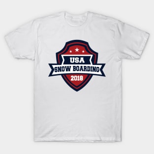 USA Snow Boarding Pyeongchang 2018! T-Shirt